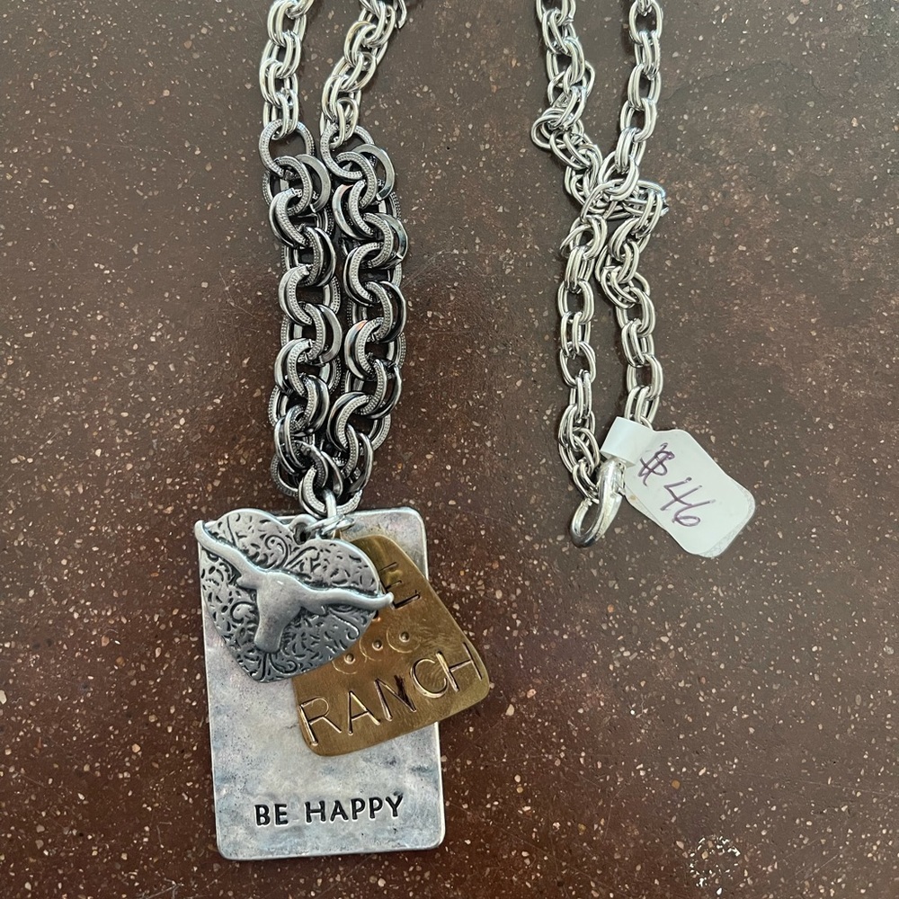 CUSTOM HANDMADE VINTAGE RUSTIC NECKLACE - Picture 3 of 4
